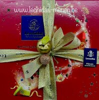 Boîte rouge de Noël.