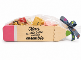 Houten potlooddoos.